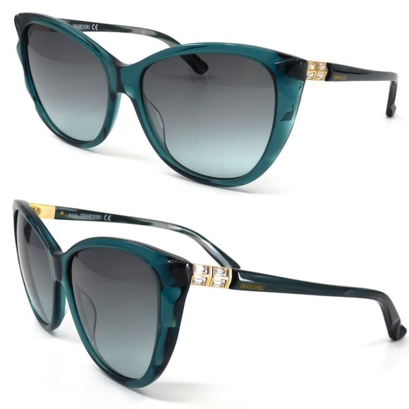 SWAROVSKI “Fortunate SW117” Green Sunglasses main image 7